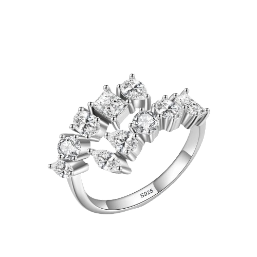 Etterna Silver Zircon Ring