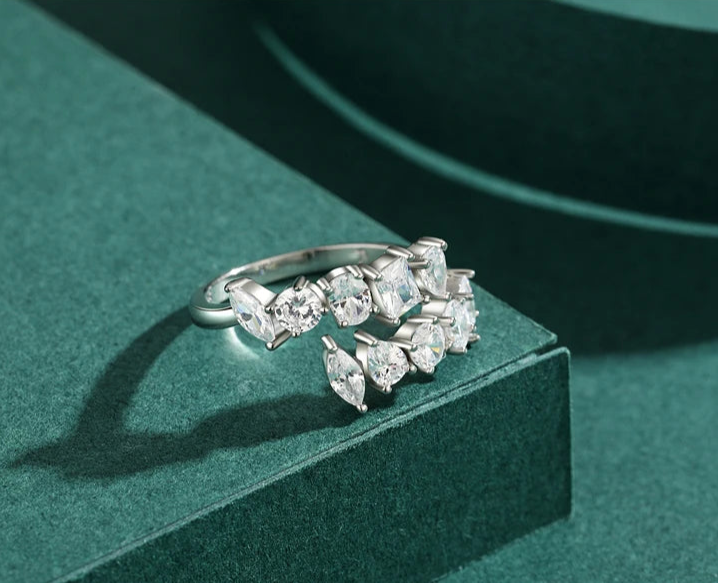 Etterna Silver Zircon Ring