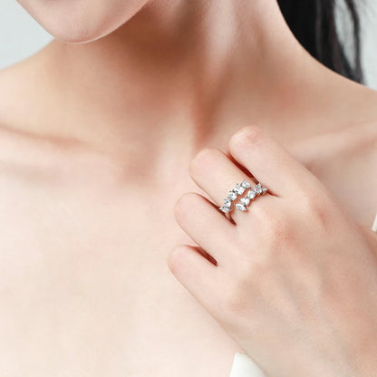 Etterna Silver Zircon Ring