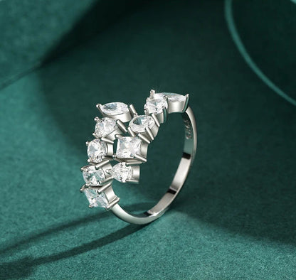 Etterna Silver Zircon Ring