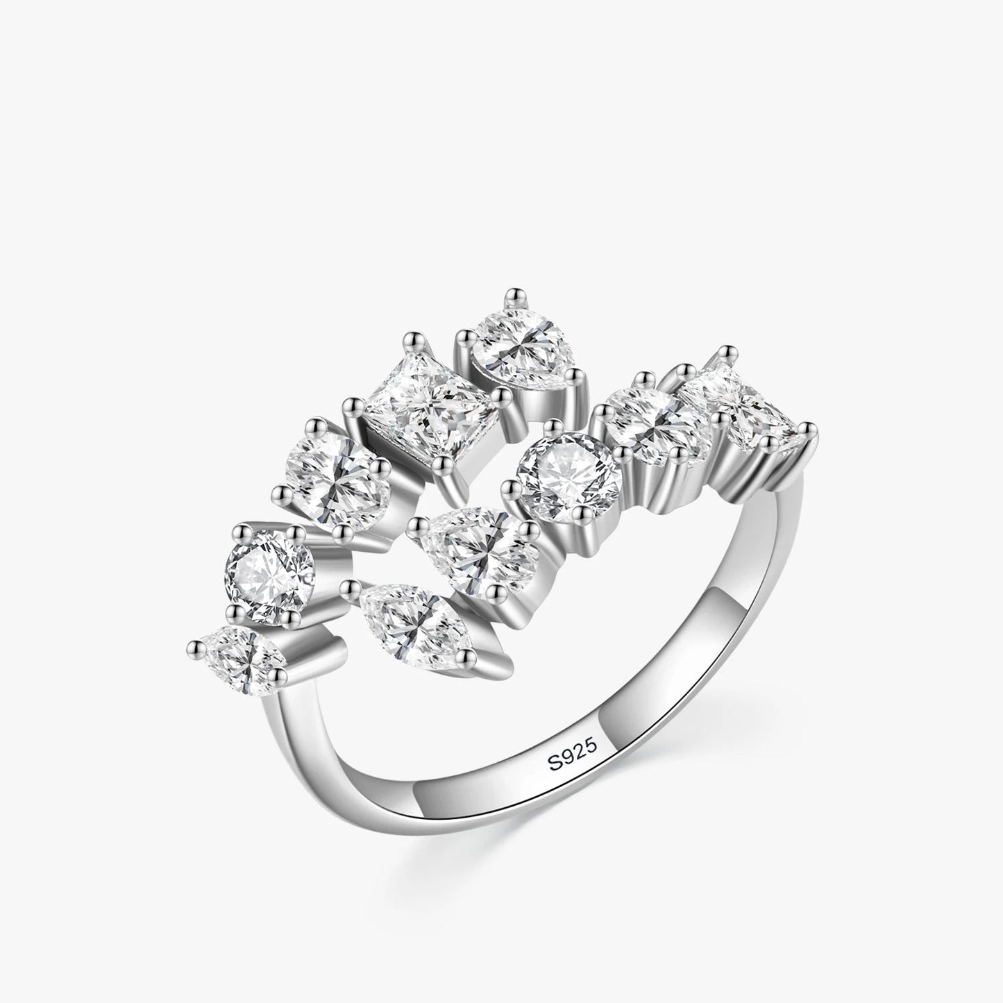 Etterna Silver Zircon Ring