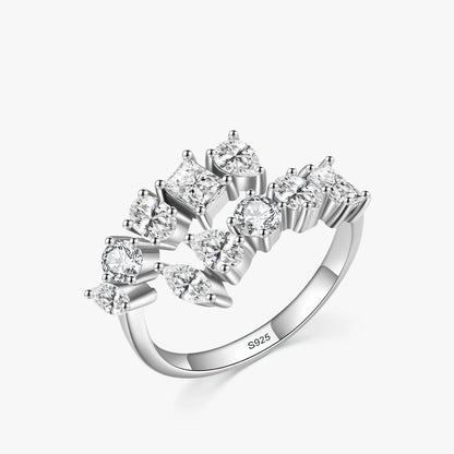 Etterna Silver Zircon Ring