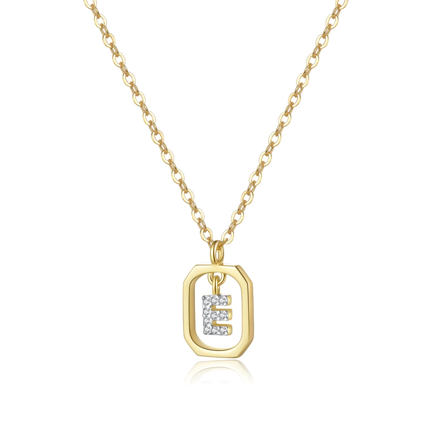 Etterna Inital Pendant Necklace Silver/Gold
